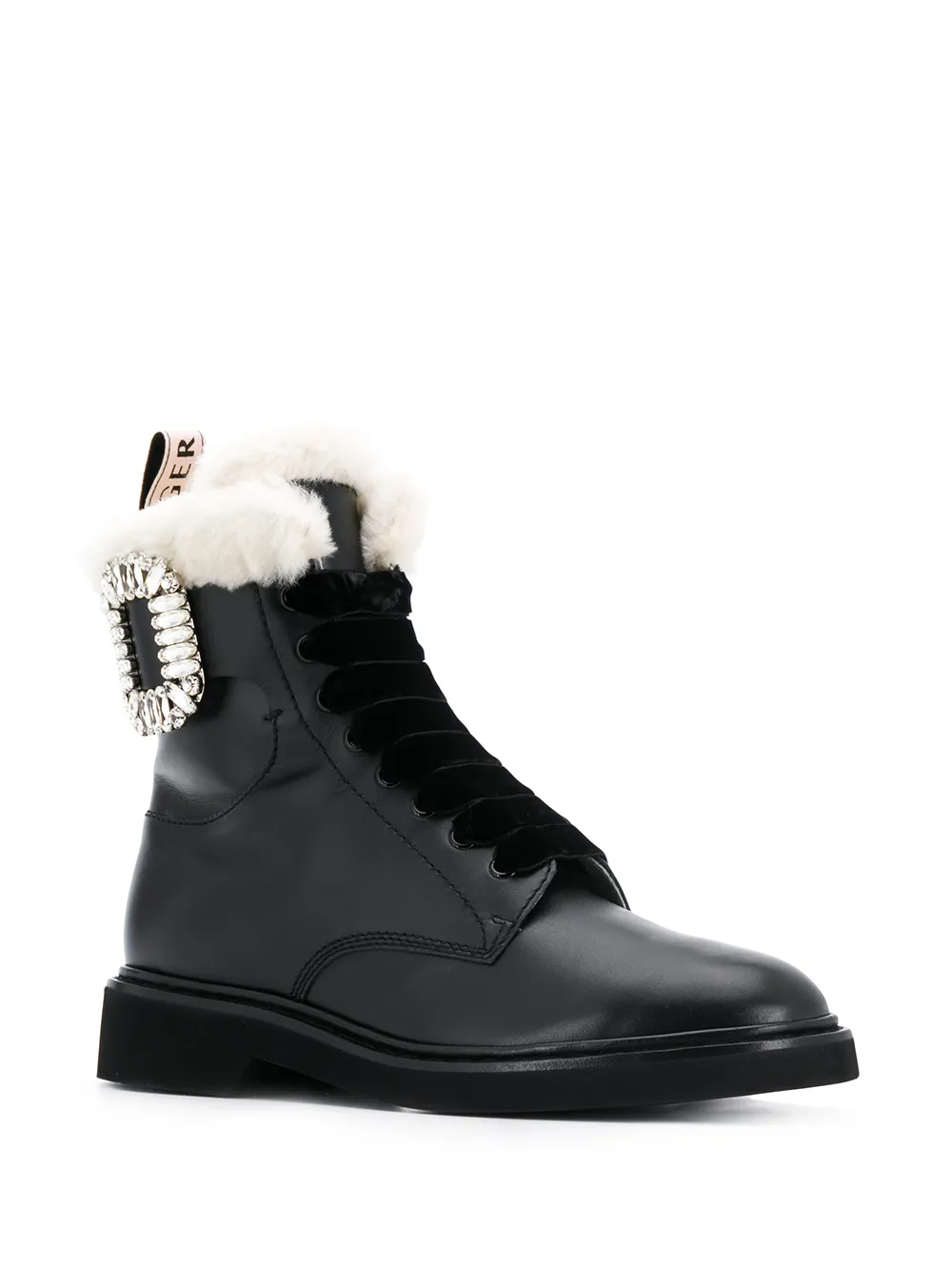Roger Vivier Viv' Rangers Fur ankle boots | Ankle Boots | Image 2