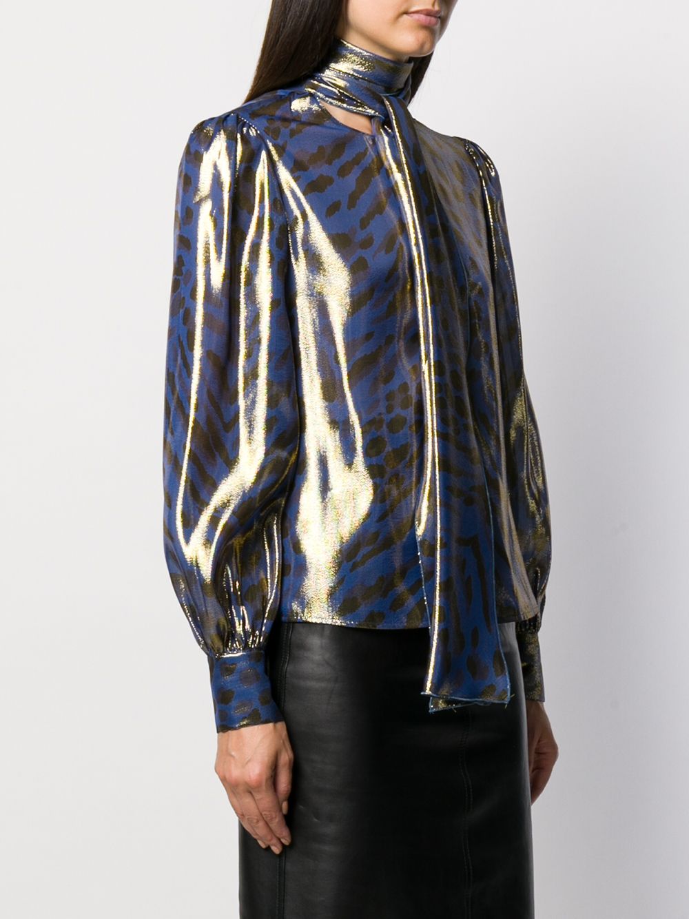 фото Blumarine animal print blouse