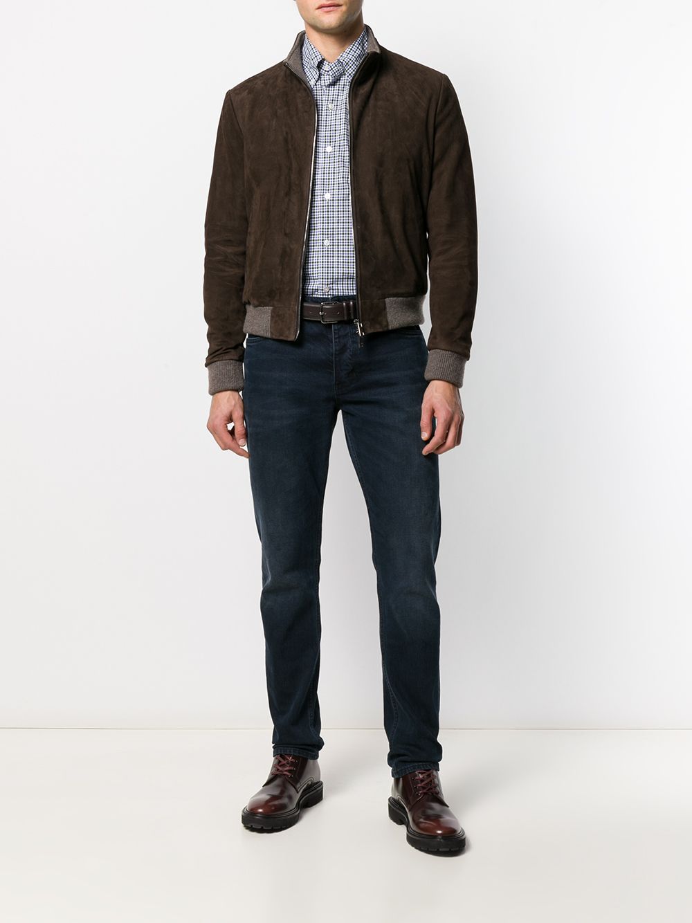 фото Doriani Cashmere ribbed-trim bomber jacket