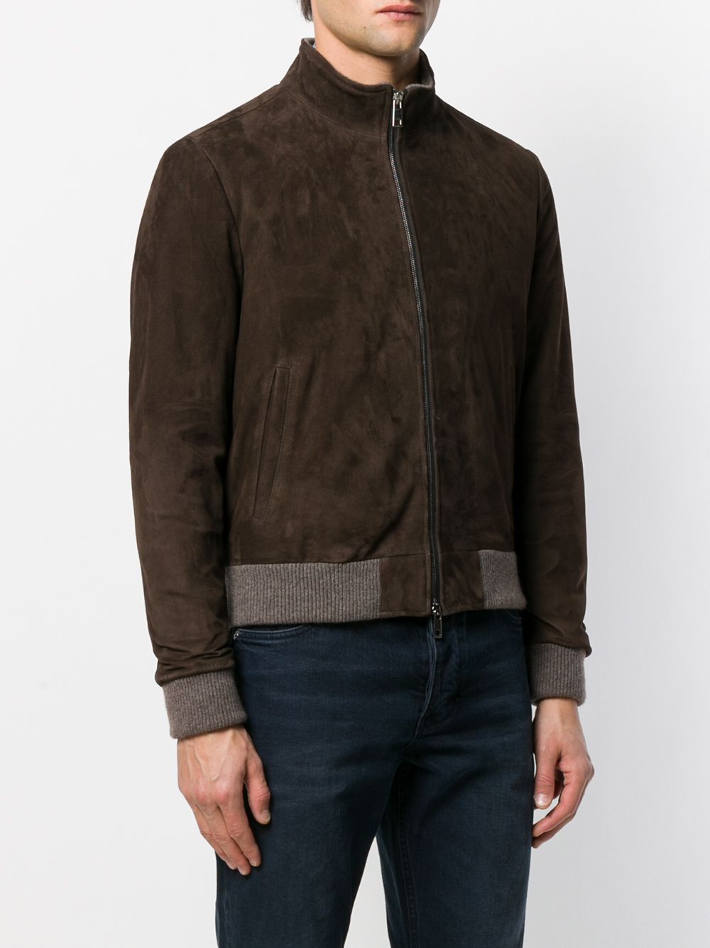 фото Doriani Cashmere ribbed-trim bomber jacket