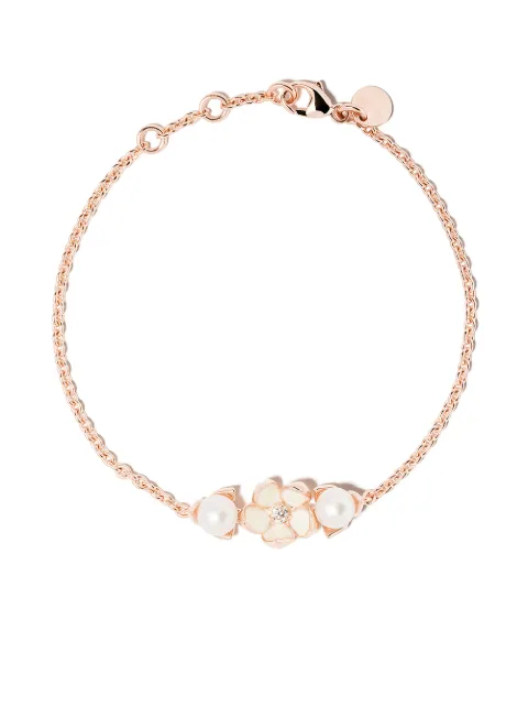 Shaun Leane Cherry Blossom single diamond and pearl bracelet