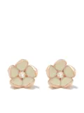 Shaun Leane Cherry Blossom diamond flower stud earrings - Pink