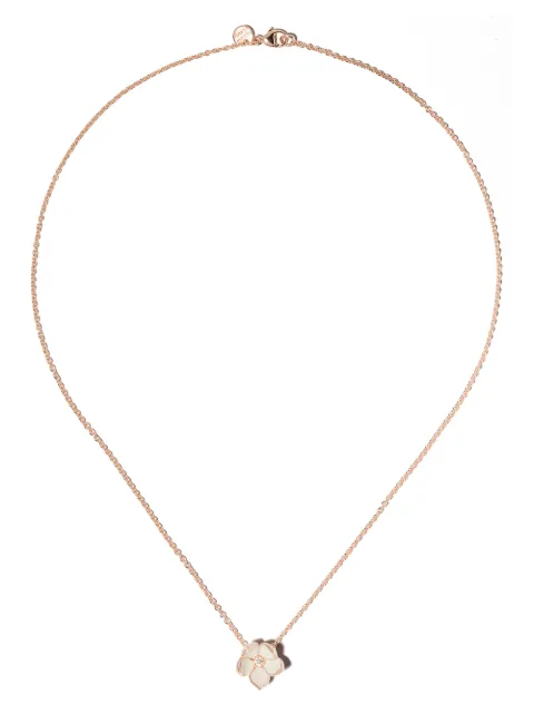 Shaun Leane Cherry Blossom diamond large flower pendant necklace