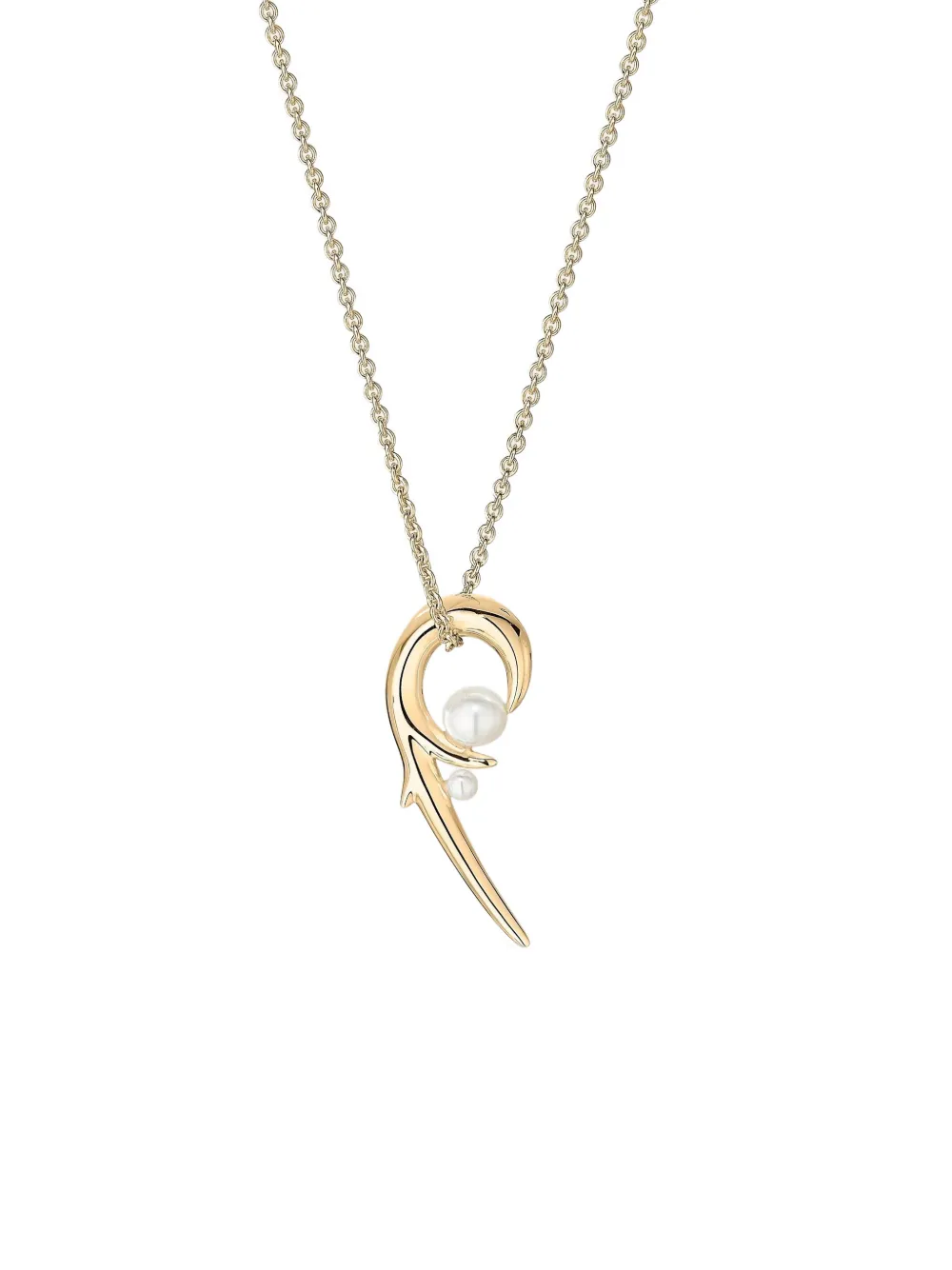  Shaun Leane 18kt Goldhalskette Mit Perlenanhänger 