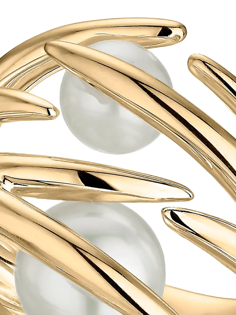 Hooked Pearl Ring