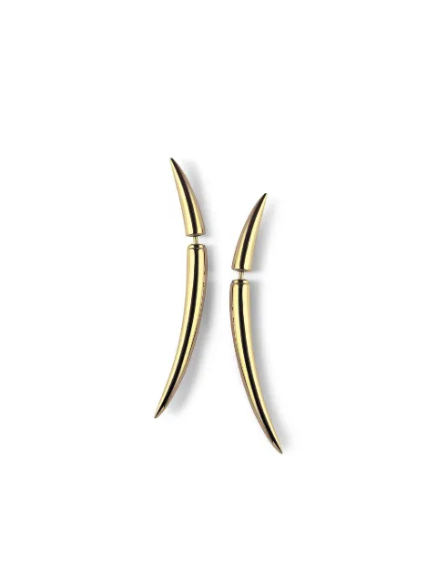 Shaun Leane 18kt yellow gold tusk earrings