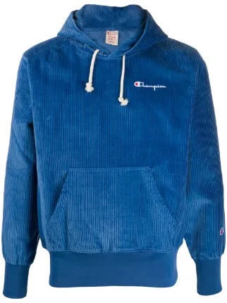 Champion Textured Ribbed Hoodie - Farfetch