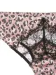 Kiki de Montparnasse Lace Inset leopard-print briefs