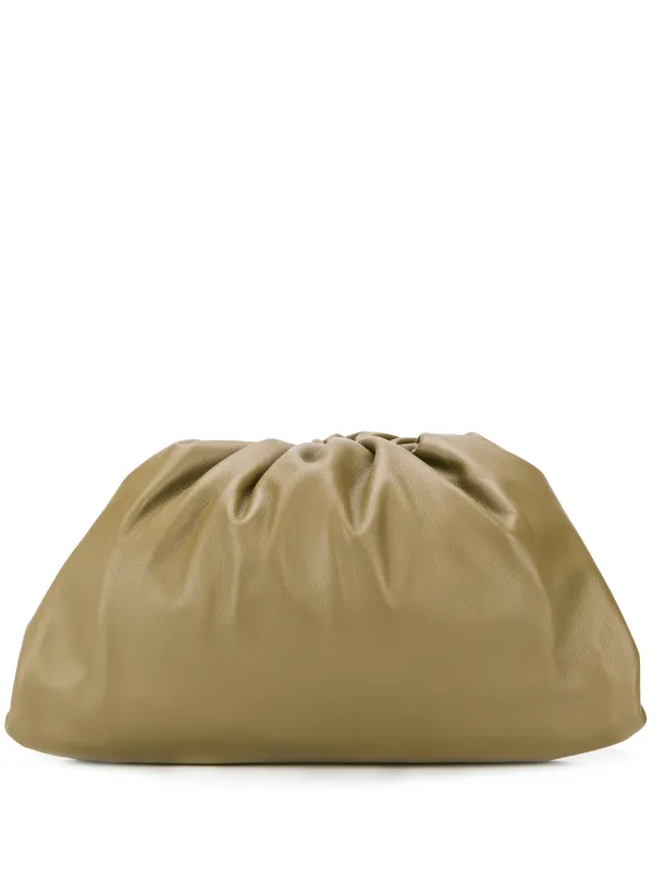 Shop Green Bottega Veneta The Pouch Bag With Express Delivery Farfetch