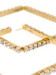 AREA embellished square hoop earrings