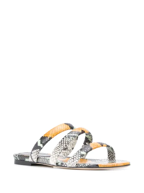 aeyde chrissy leather slides