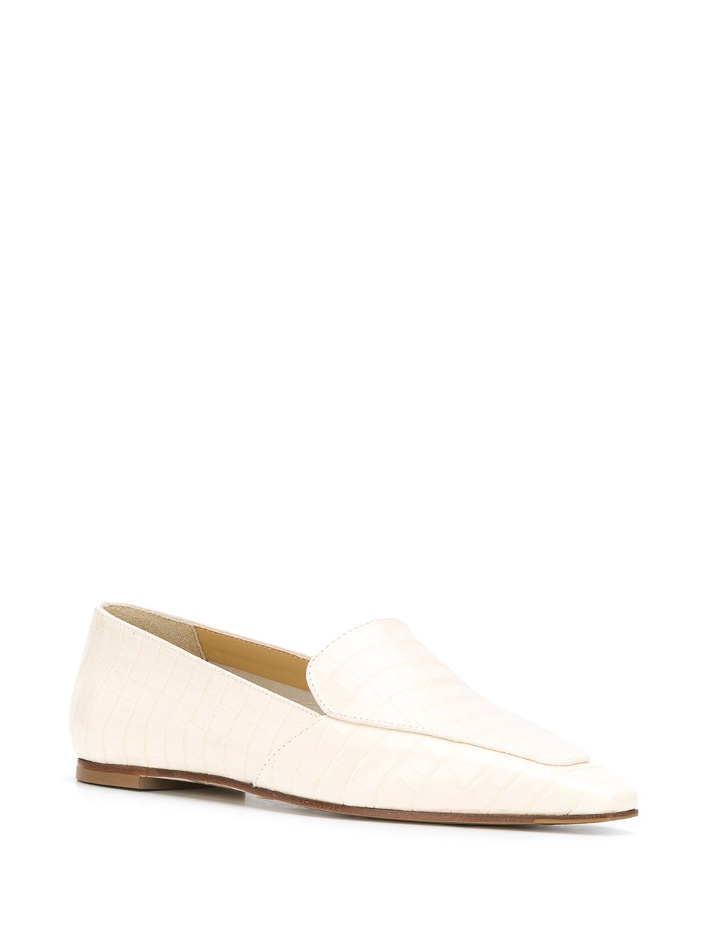 фото Aeyde aurora croc print loafers