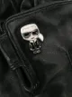 Karl Lagerfeld pin-embellished pebbled gloves