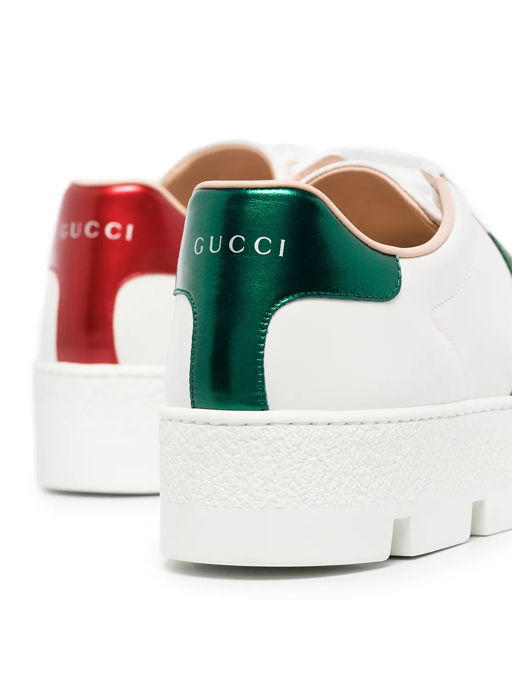 gucci white platform sneakers