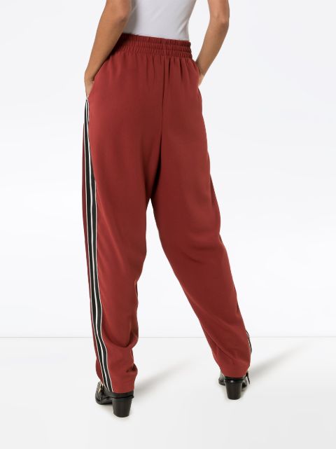 high waisted track pants