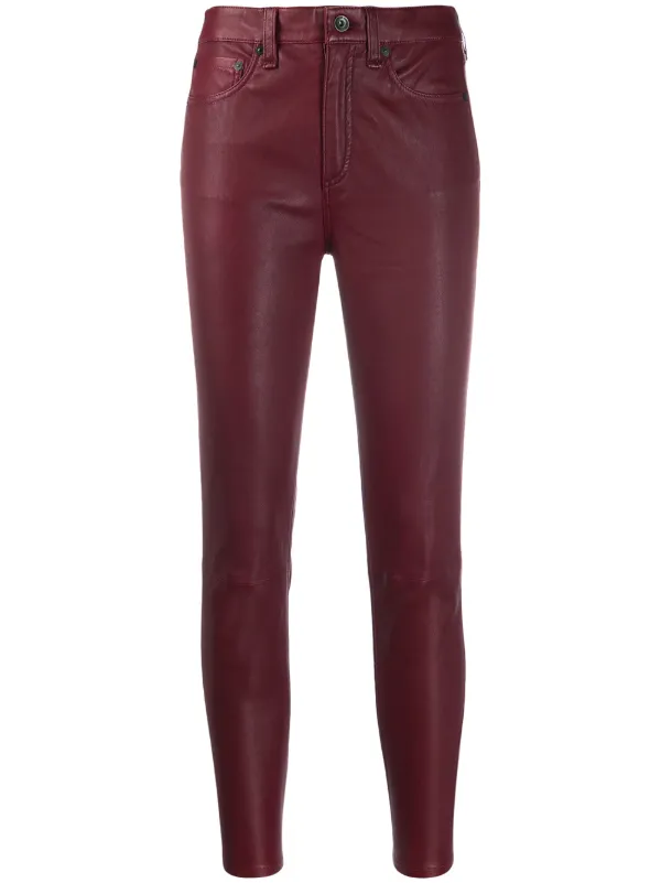 lambskin leather trousers