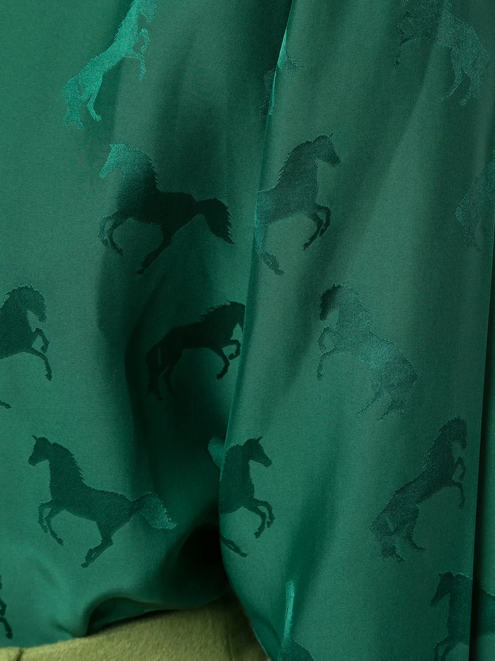 Stella McCartney Blouse met jacquard Groen