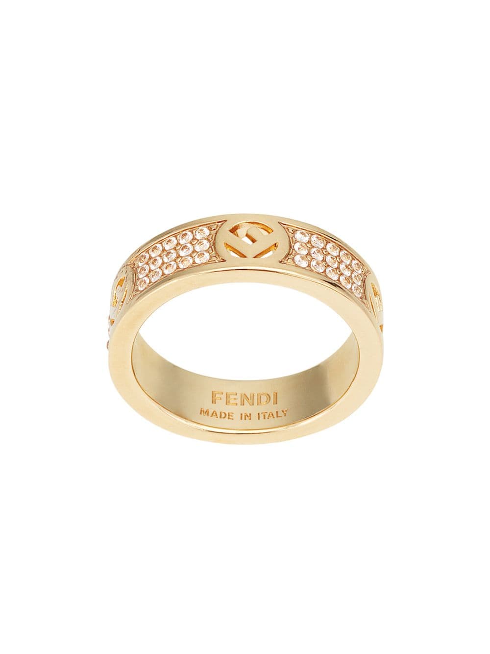 фото Fendi декорированное кольцо с монограммой
