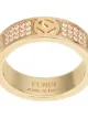 Fendi crystal detail monogram ring