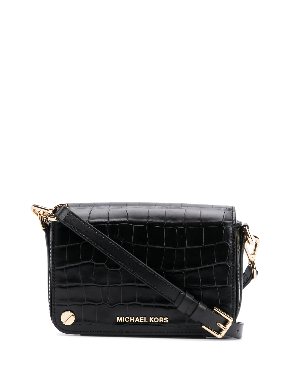 Michael Kors Crossbodytas met logoplakkaat Zwart