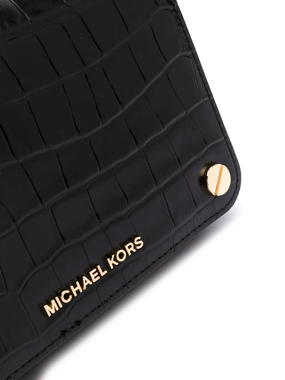 Michael Kors Crossbodytas met logoplakkaat Zwart