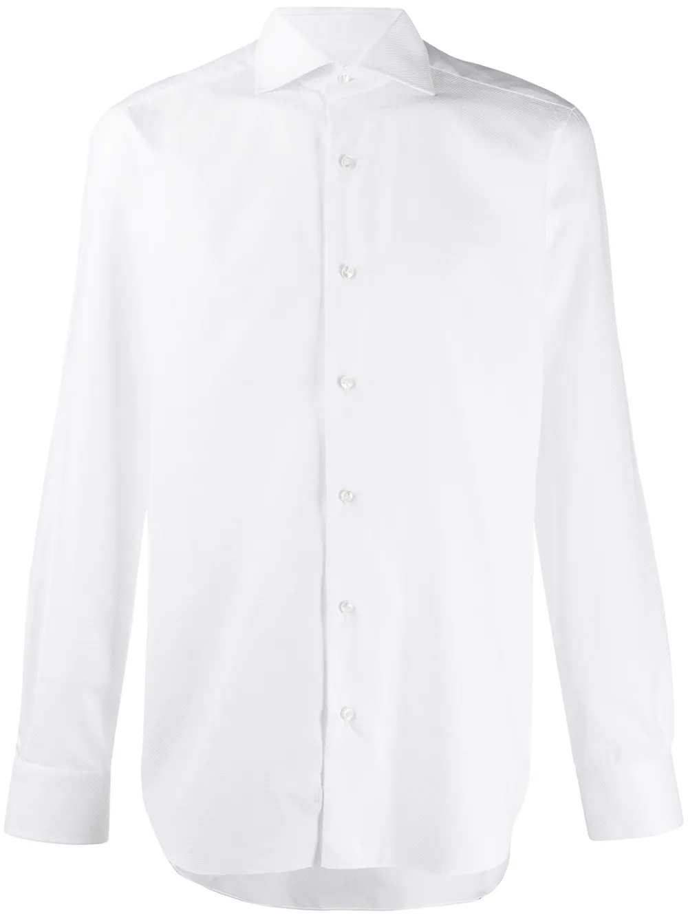 Barba pointed collar relaxed-fit shirt | White | Image 1