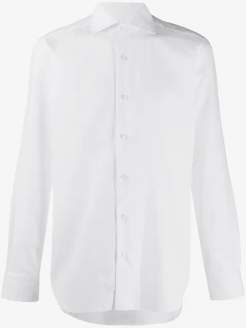 Barba pointed collar relaxed-fit shirt
