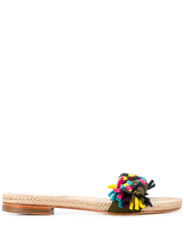 woven open toe sandals