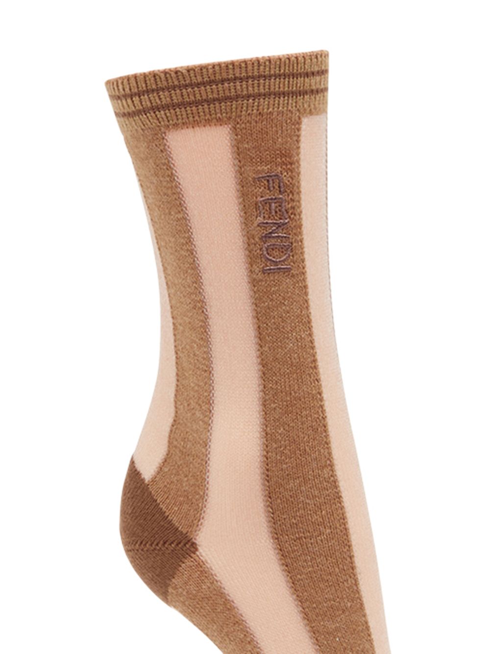 фото Fendi полосатые носки с логотипом