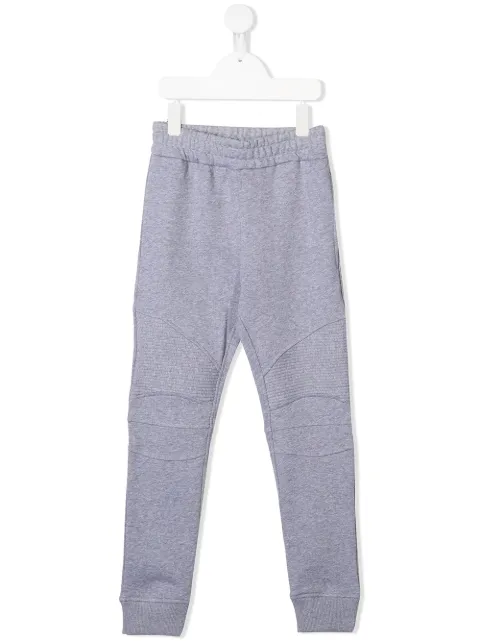 Balmain Kids stitched panel track pants