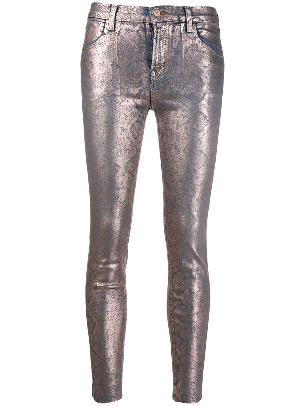 фото J Brand Alana snakeskin-print trousers