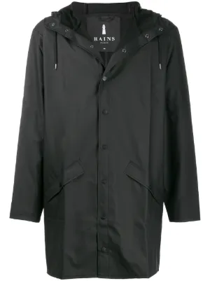 rains long waterproof jacket