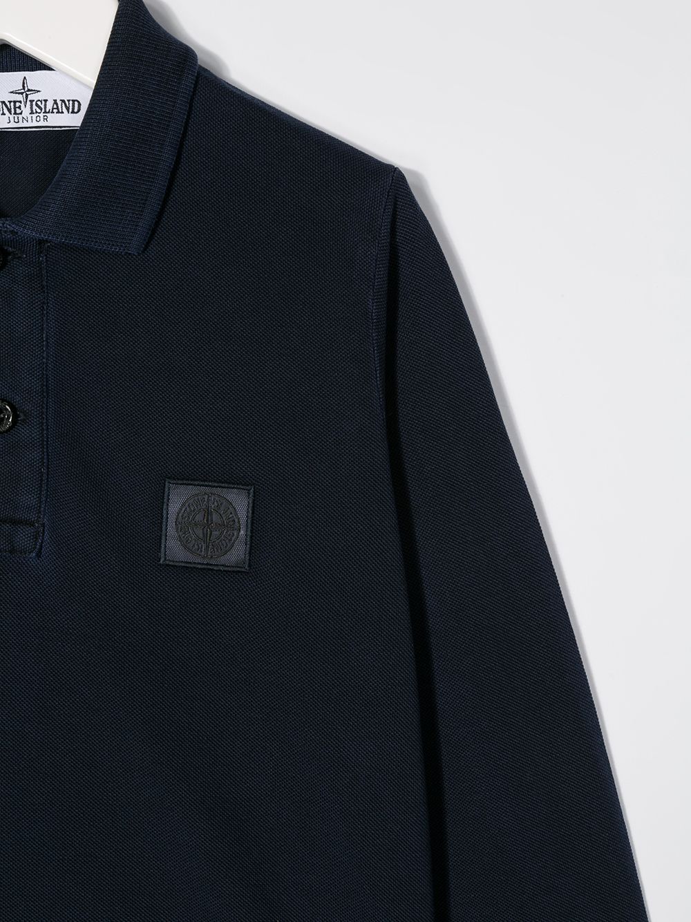 фото Stone Island Junior рубашка-поло с нашивкой-логотипом