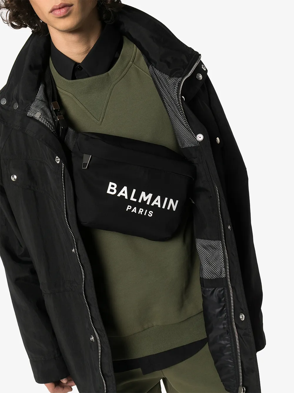 фото Balmain поясная сумка с логотипом