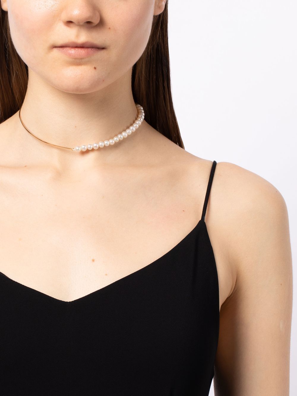 Shop Mateo 14kt Yellow Gold Not Your Mother Pearl Choker