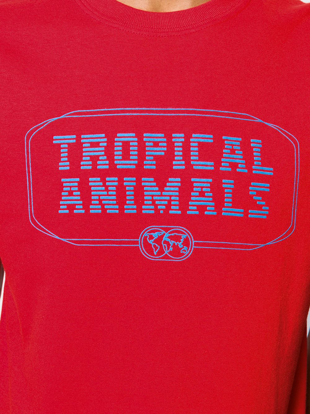 фото Société Anonyme Tropical Animals-print T-shirt