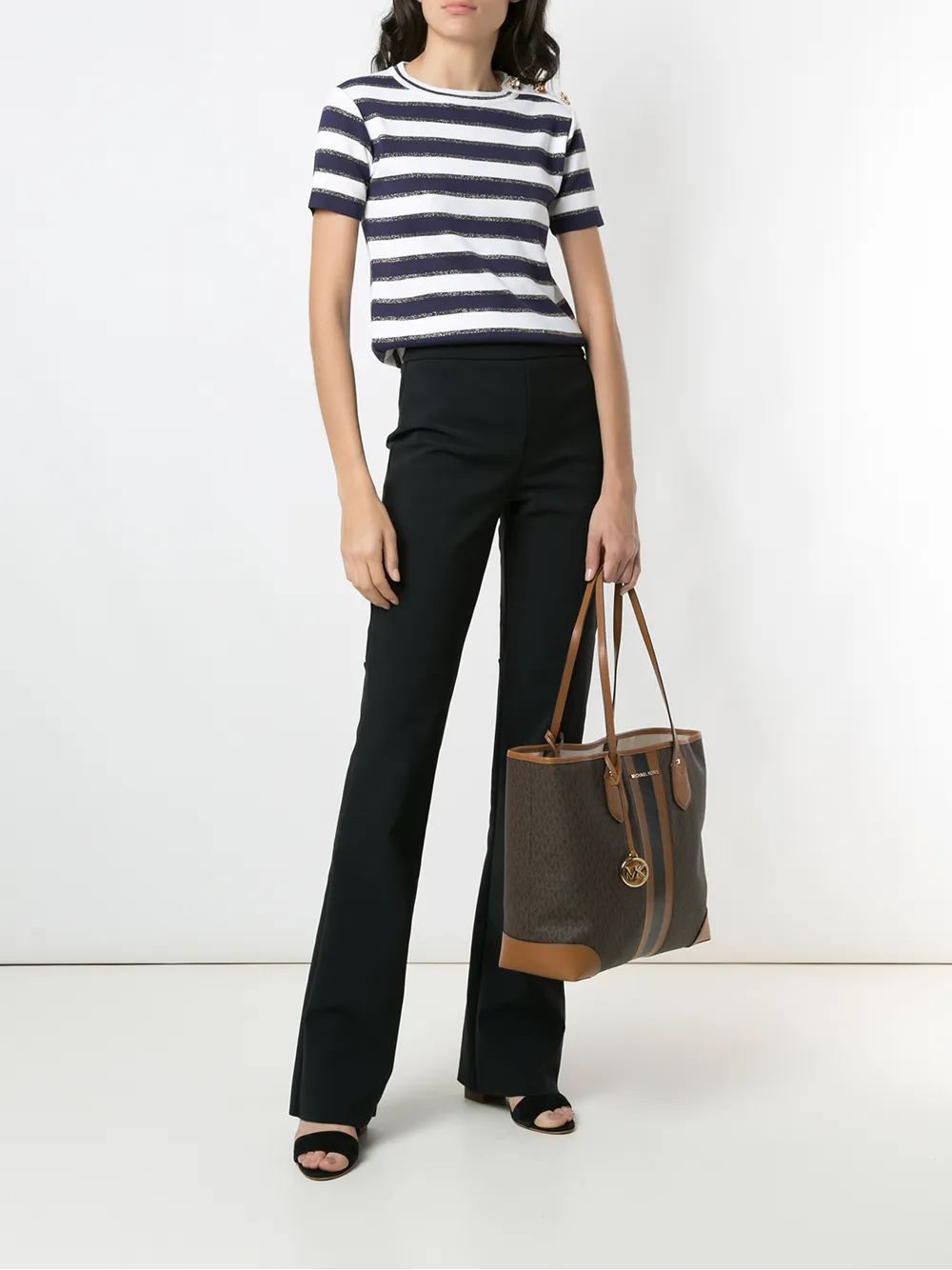Michael Kors EVA LG TOTE - Bruin Top Merken Winkel