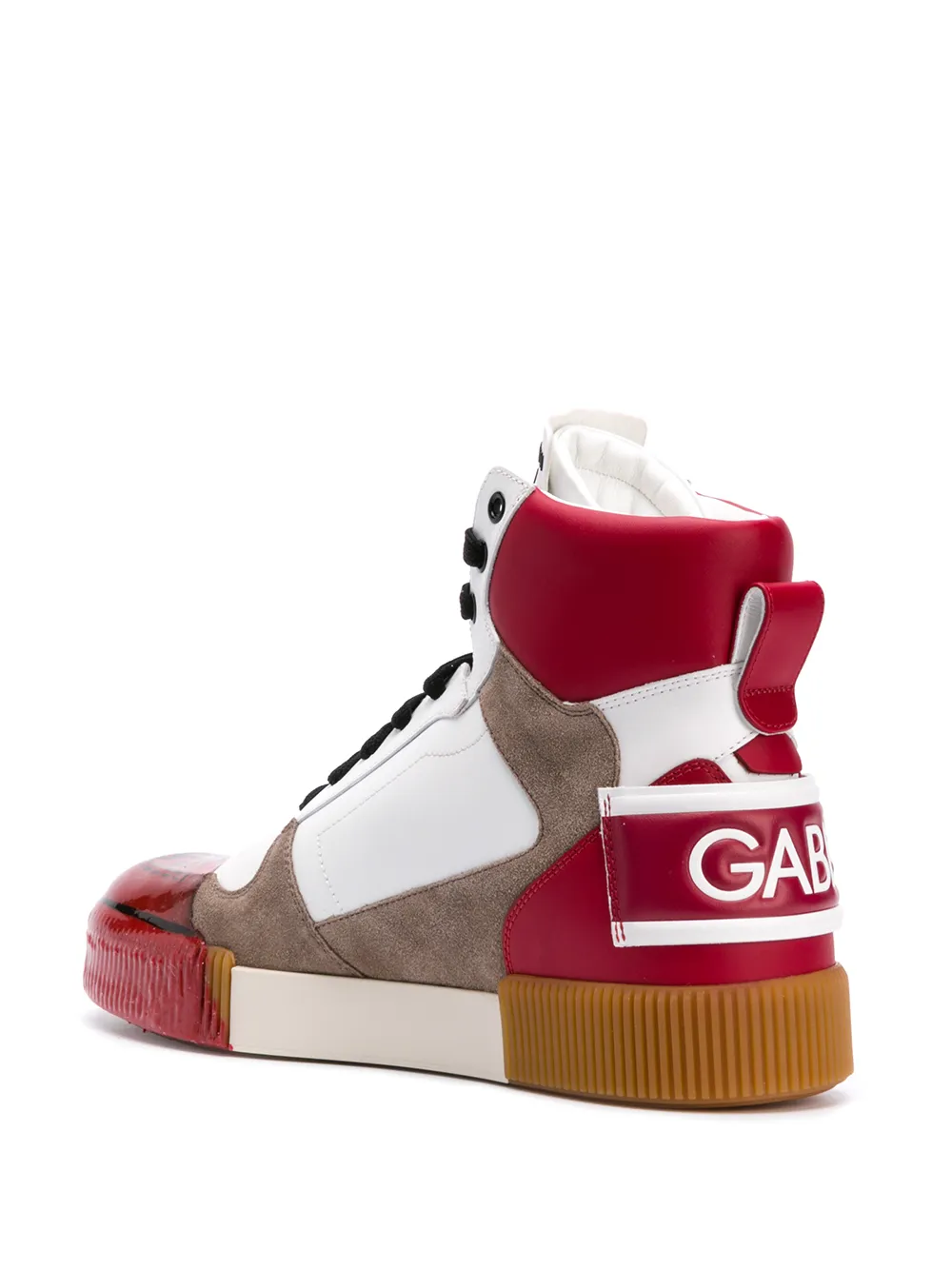 Dolce & Gabbana DNA high-top sneakers WHITE RED