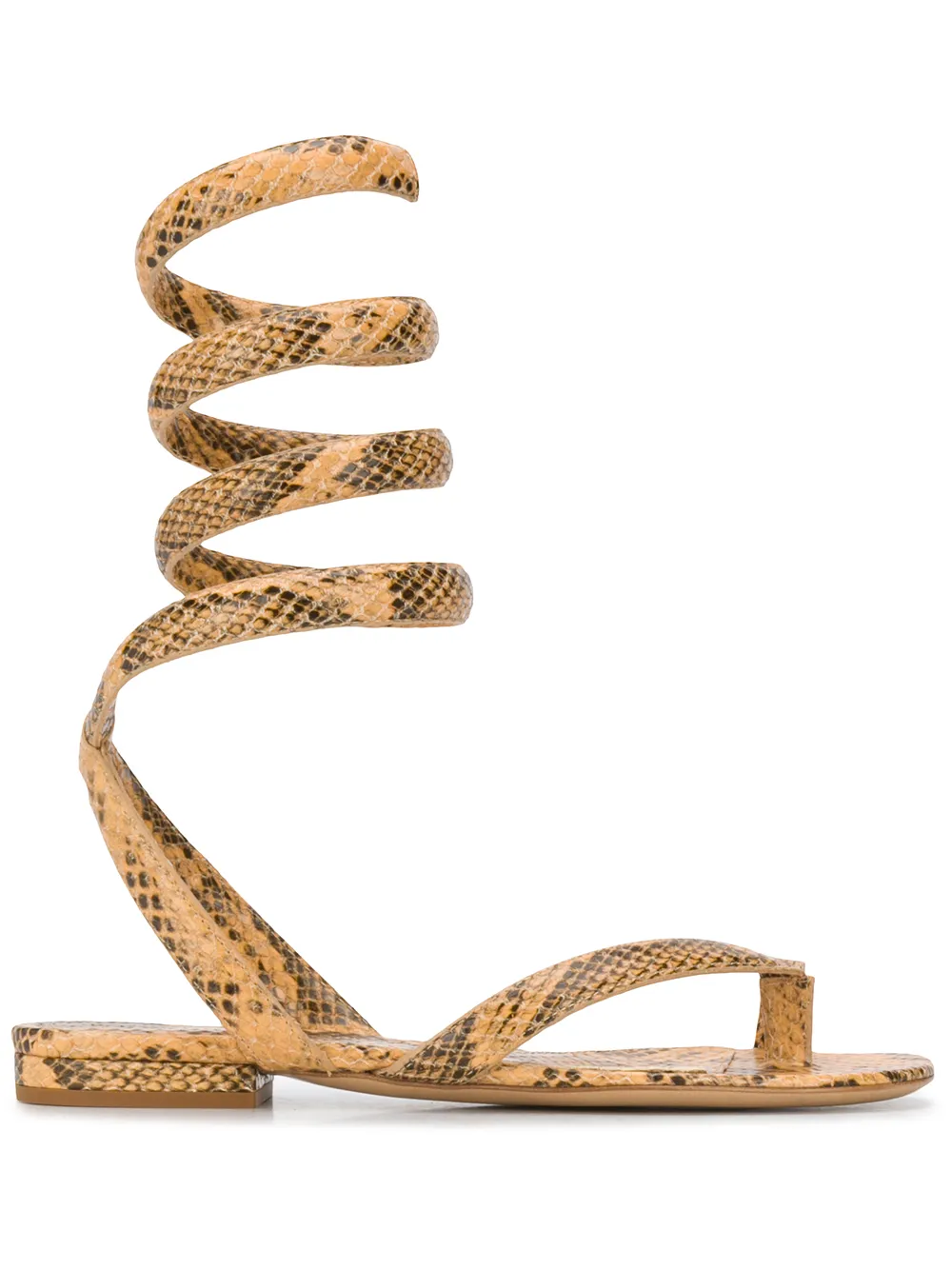 Spiral sandals on sale flat