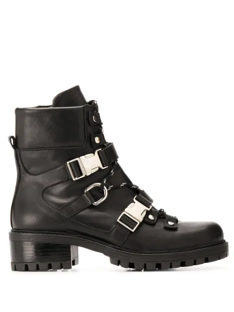 Albano Buckle Fastened Military Boots 