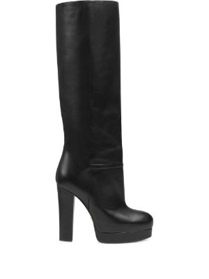 gucci black leather boots