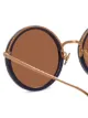 Linda Farrow mirrored round-frame sunglasses