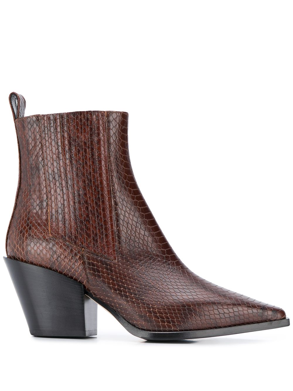 фото Aeyde Kate snakeskin effect boots