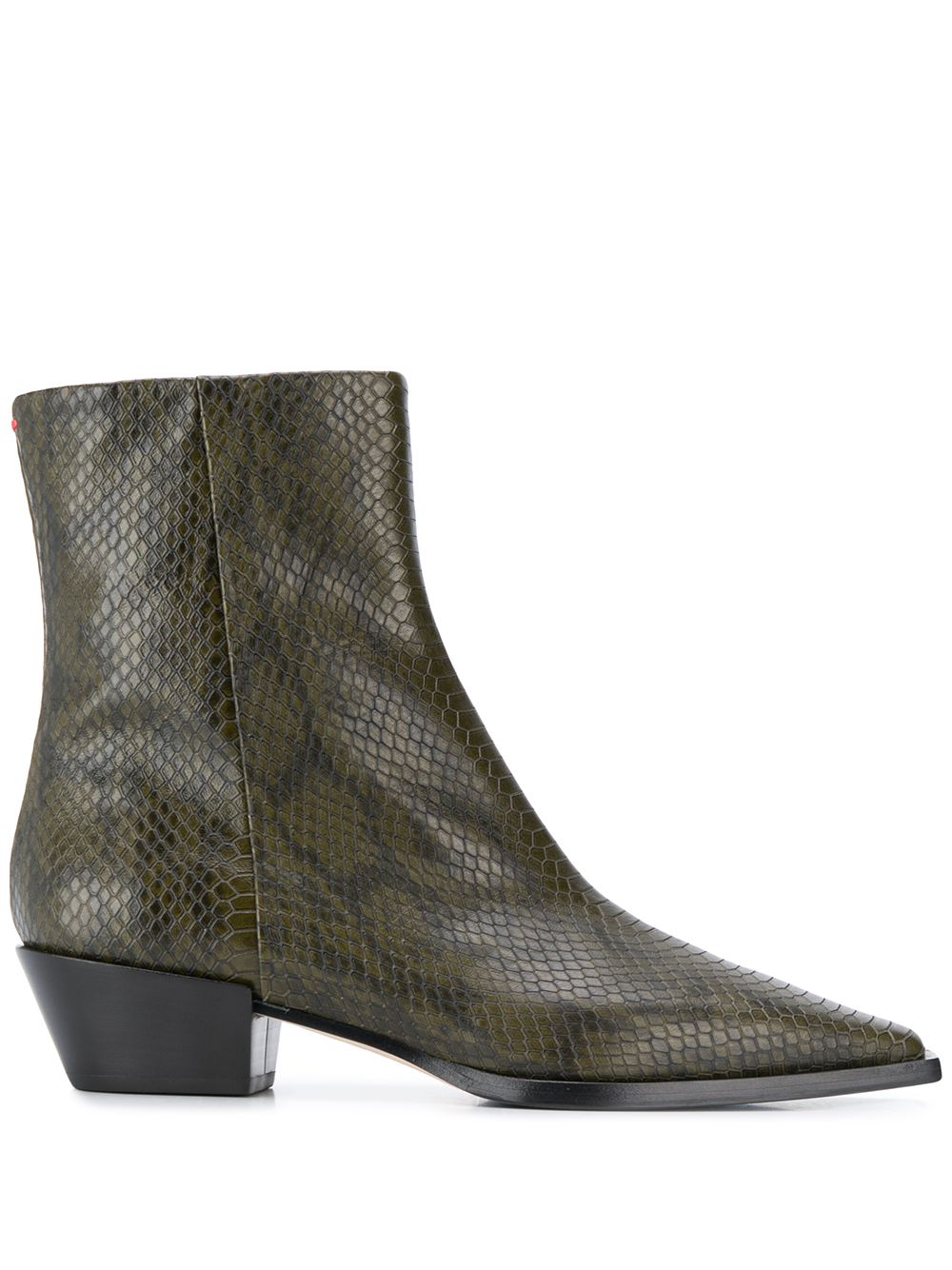 фото Aeyde Ruby snake print ankle boots