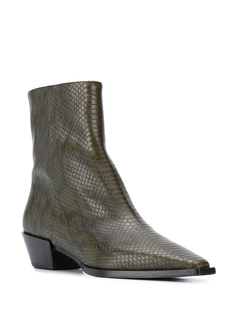 фото Aeyde Ruby snake print ankle boots