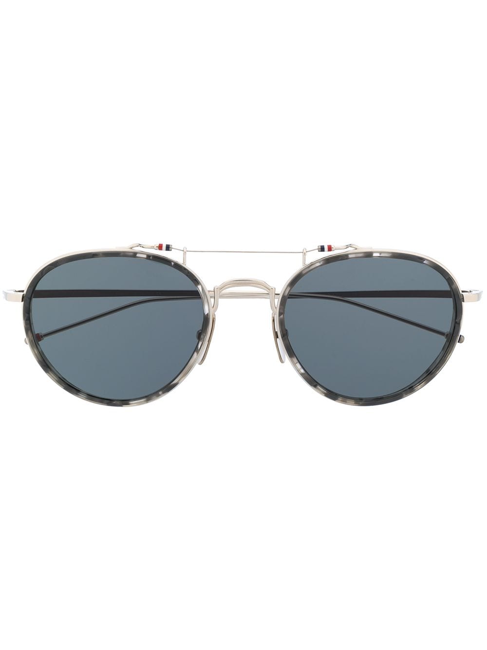 Thom Browne Pantos Round-frame Sunglasses In Grey
