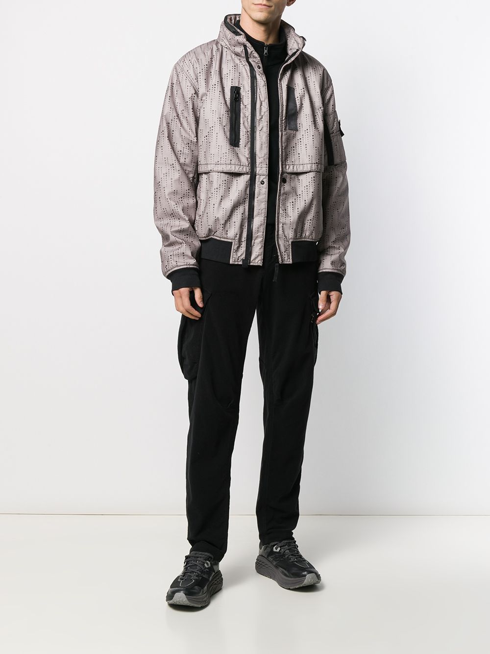 фото Stone Island Shadow Project abstract print jacket