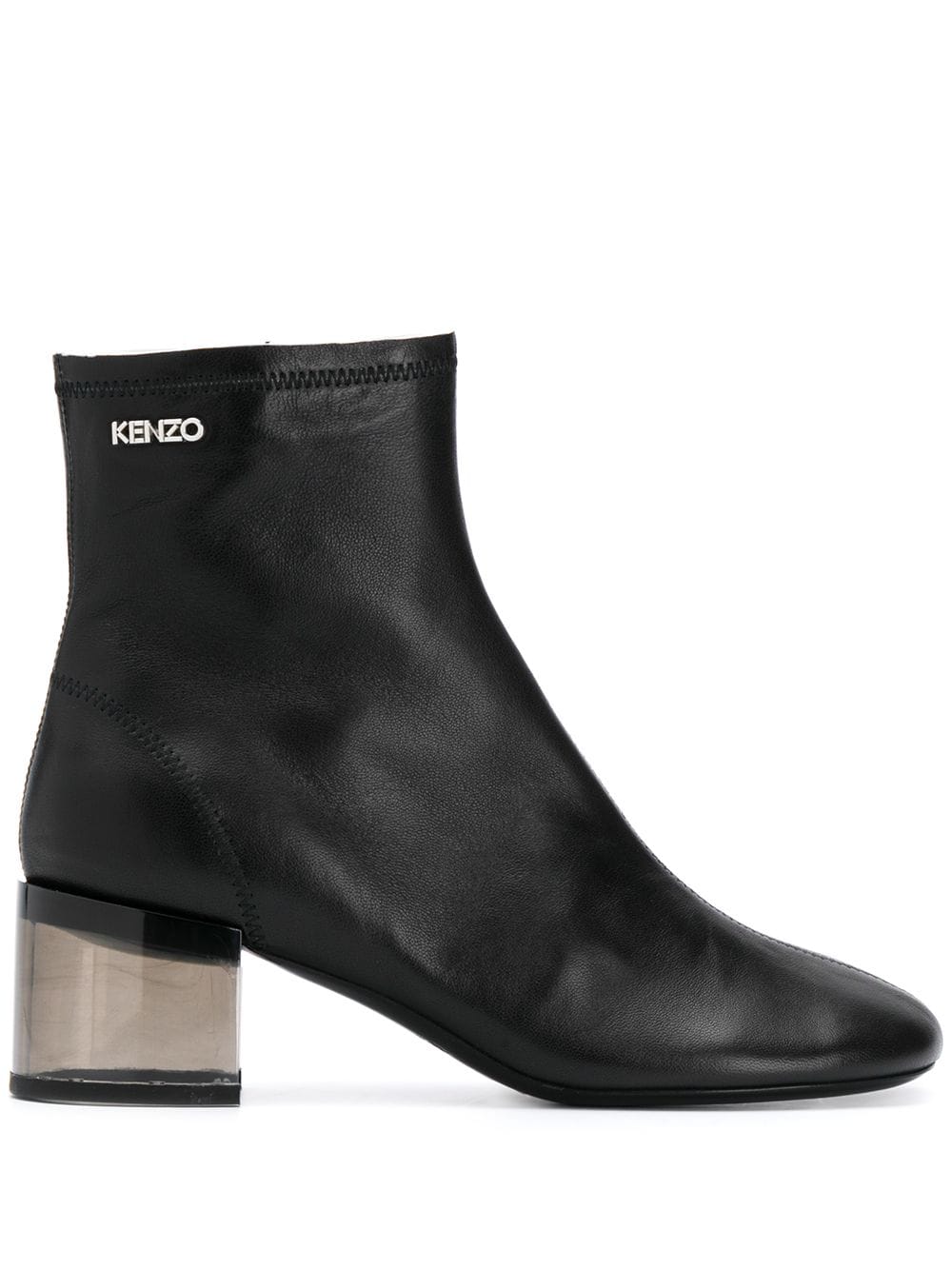 Kenzo K-round Ankle Boots In Black