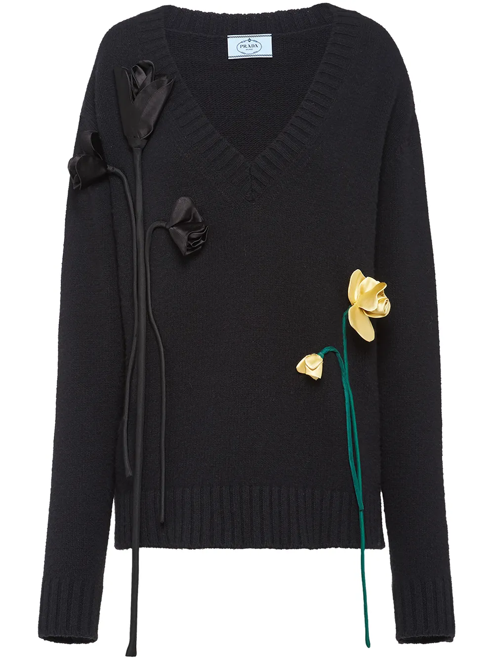 Prada Pullover Mit Blumenapplikationen MPAhg 4q6va Prada Pullover Mit Blumenapplikationen MPAhg 4q6va