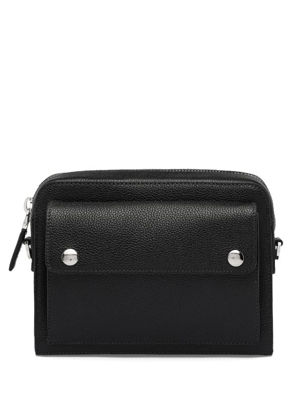 black mini messenger bag